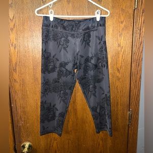 Rose Print Adidas Capris